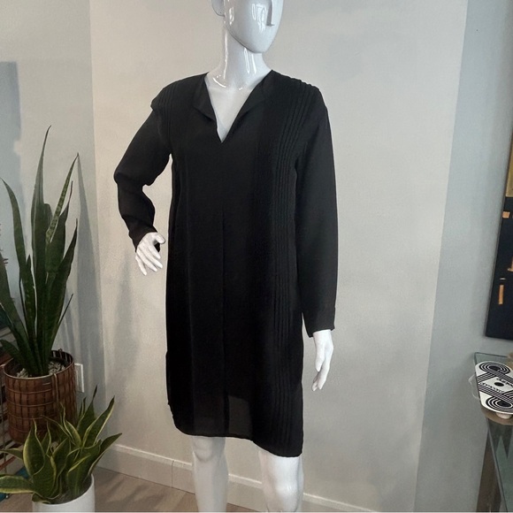 NWOT Vince 100% Silk Pintuck Tunic Dress - Picture 4 of 11